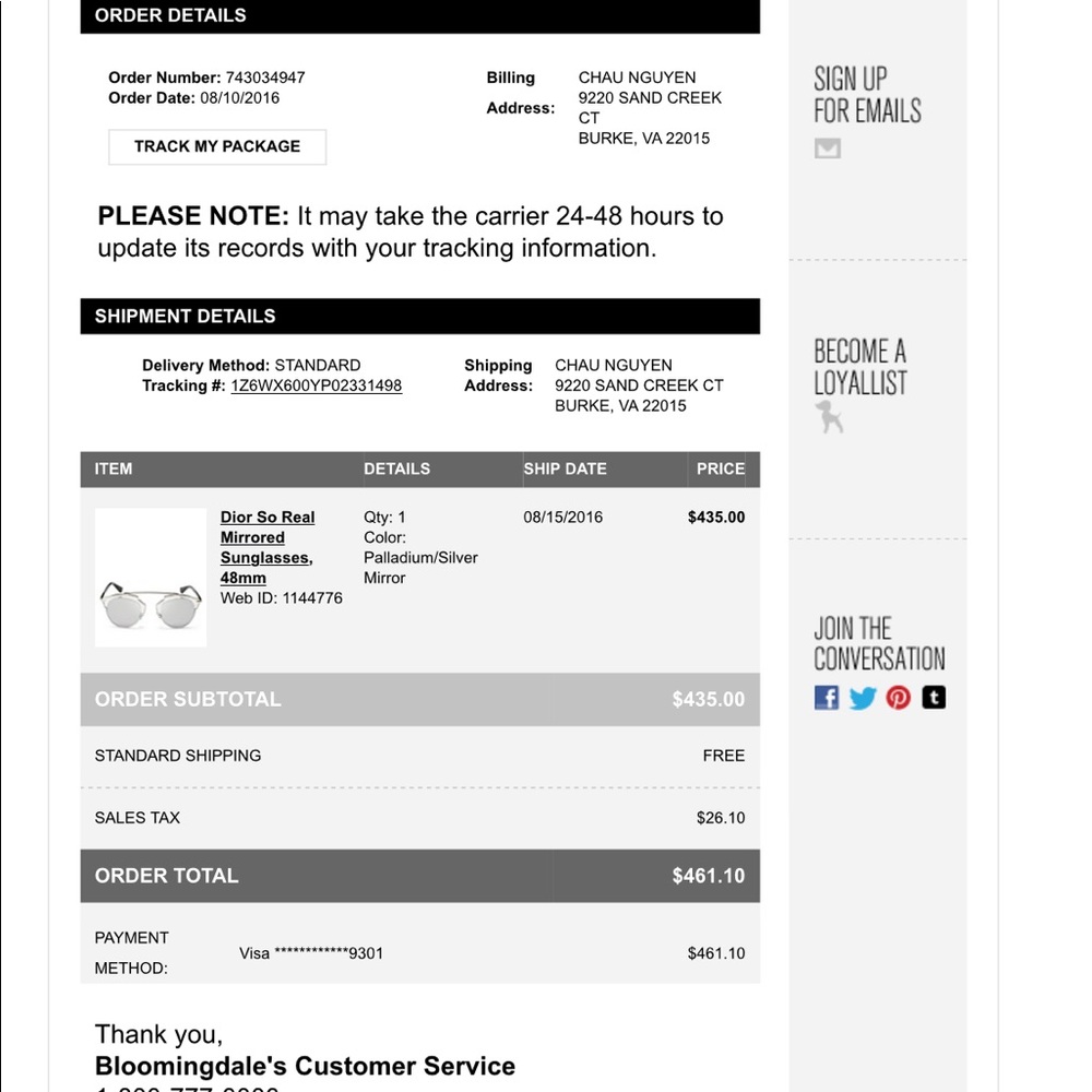 Dior so real mirror lenses sunglasses 48mm - Picture 8 of 8